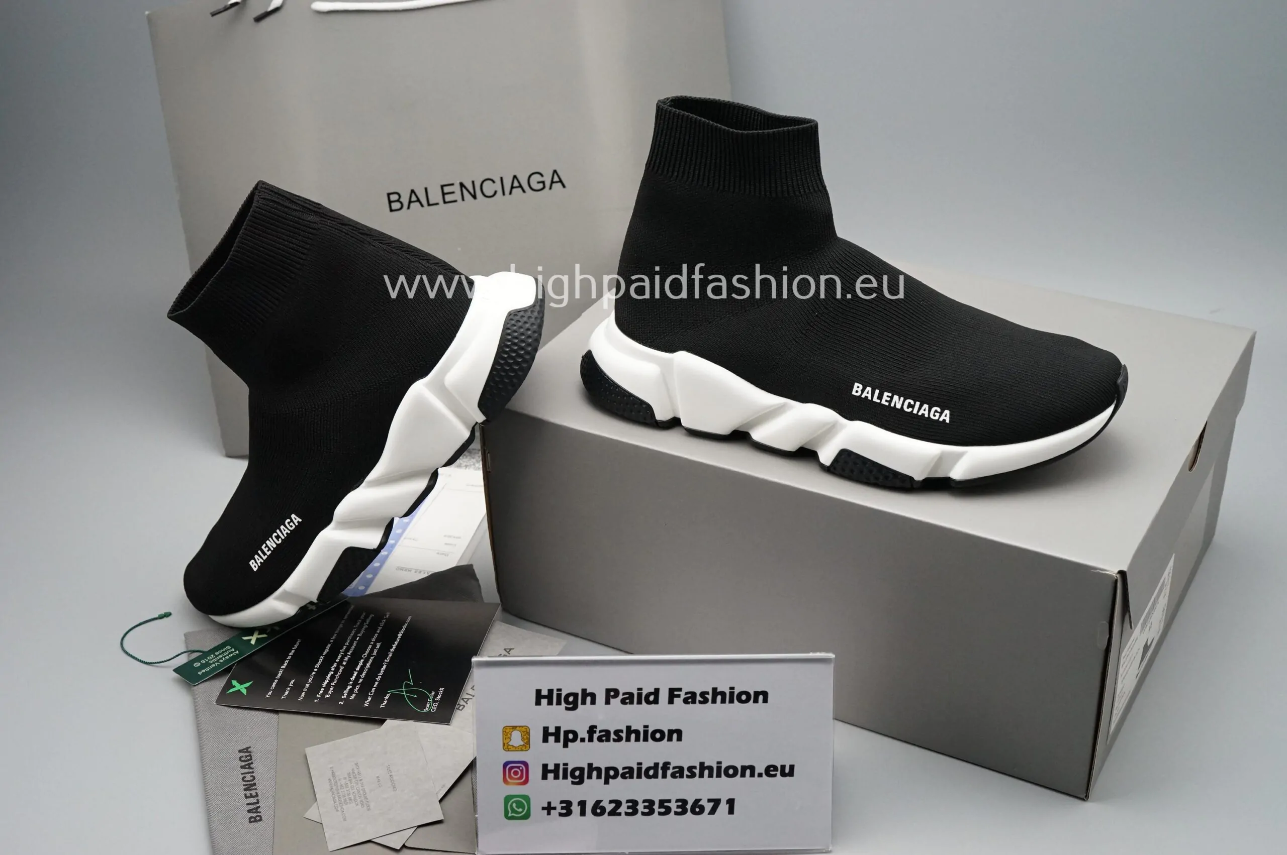 Balenciaga speed trainer fake sale