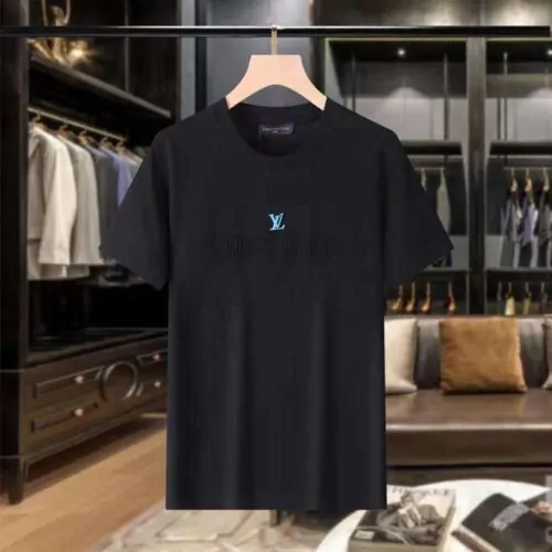 Louis Vuitton Shirt Black With Blue Logo