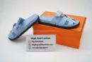 Hermes Chyper Sandals Blue Suede
