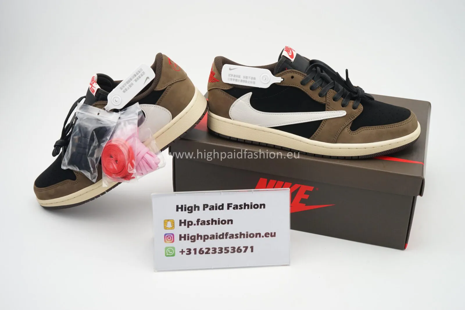 Nike Travis Scott x Air Jordan 1 Mocha - Afbeelding 3